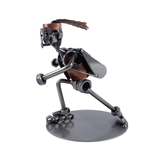 Metalowa figurka Wrotkarka