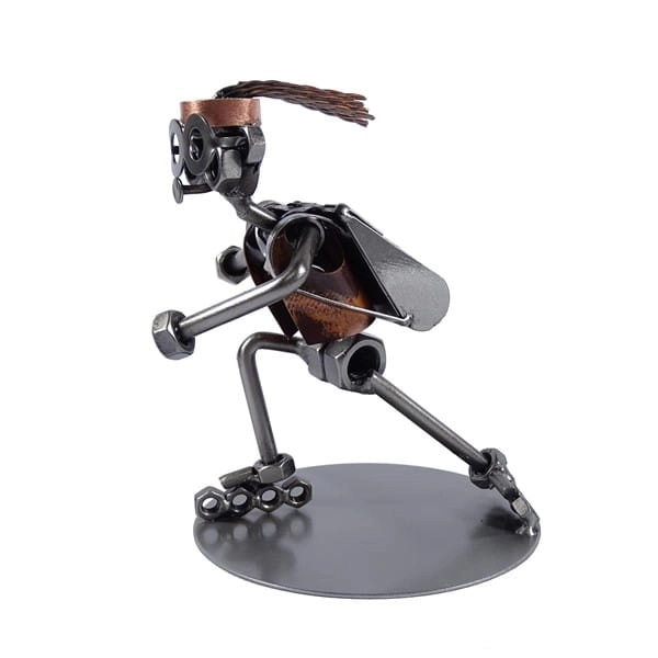 Metalowa figurka Wrotkarka