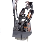 Metalowa figurka Para na WC- uchwyt na papier toaletowy