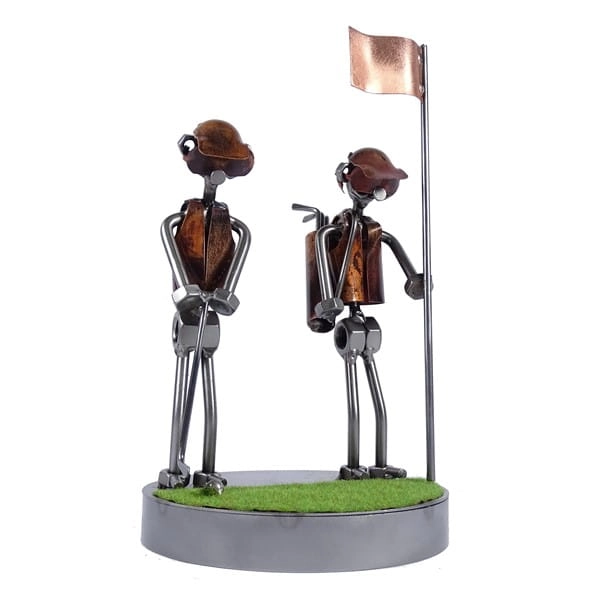 Metalowa figurka Golfiści