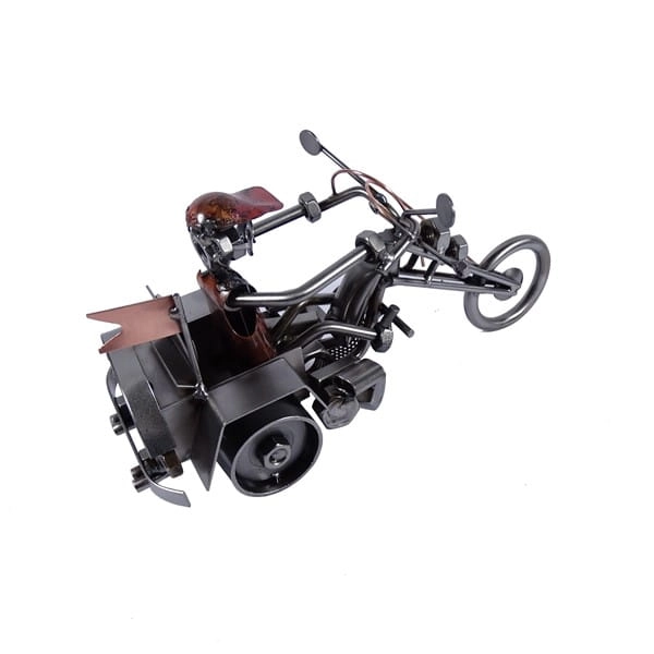 Metalowy model motocykla Trójkołowiec.