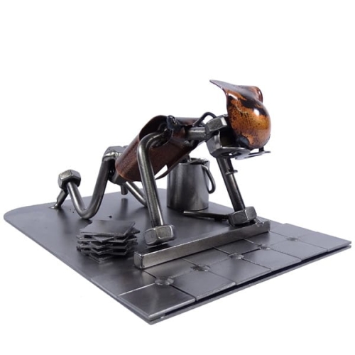 Metalowa figurka Glazurnik. Prezent dla fachowca