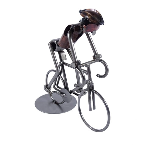 Metalowa figurka Kolarz. Super prezent dla fanów rowerów
