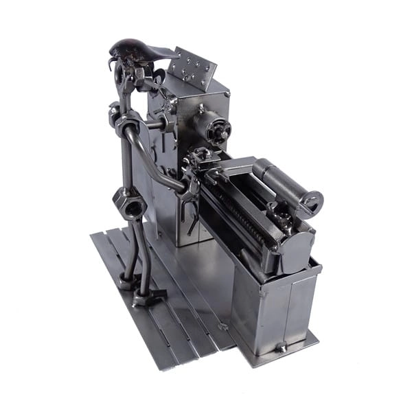 Metalowa figurka Tokarz