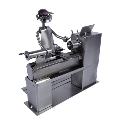 Metalowa figurka Tokarz