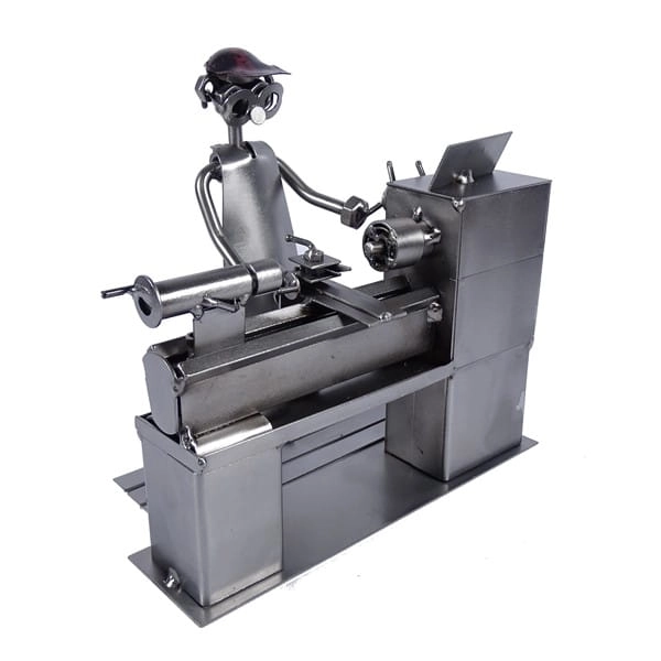 Metalowa figurka Tokarz