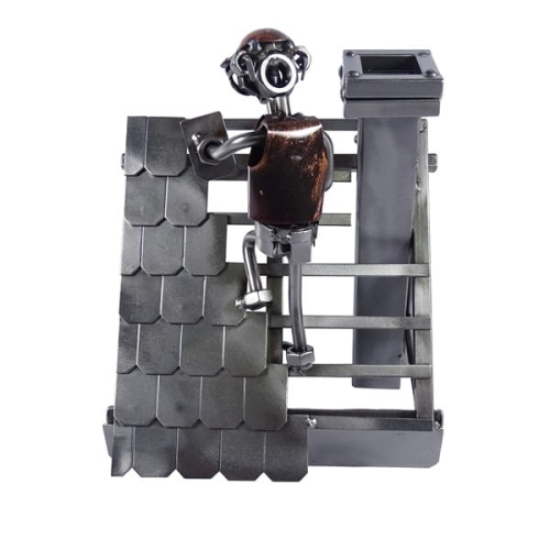 Metalowa figurka przedstawiająca Dekarza