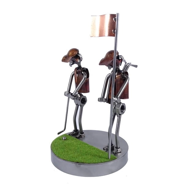 Metalowa figurka Golfiści