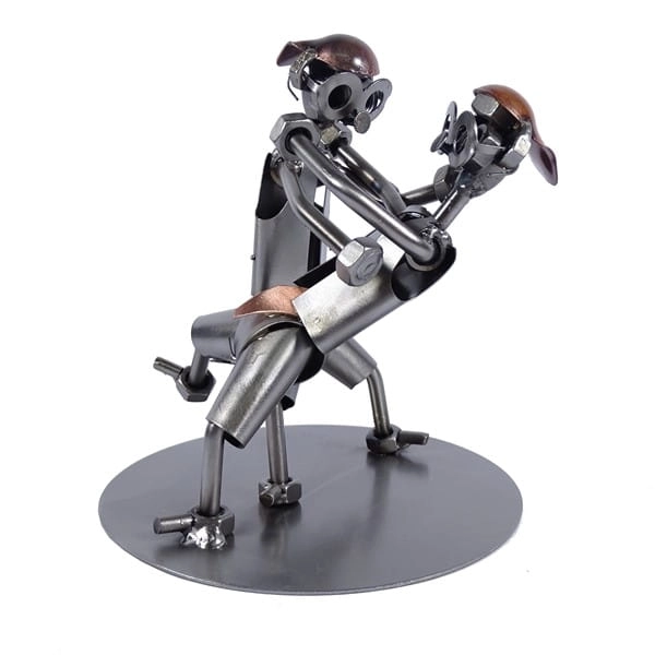 Metalowa figurka Judo.