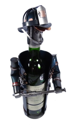 Metalowa figurka-Stojak nowojorski strażak