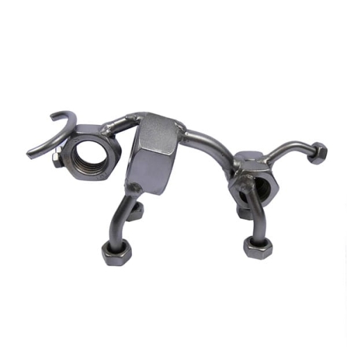 Metalowa figurka Byk