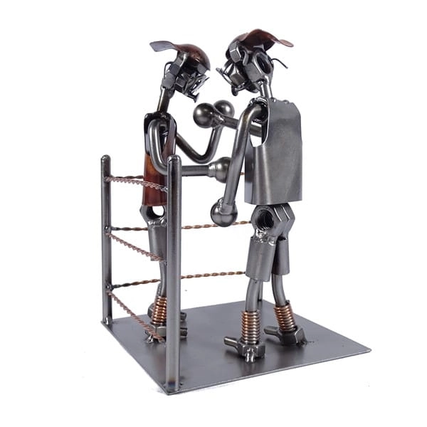 Metalowa figurka Ring bokserski