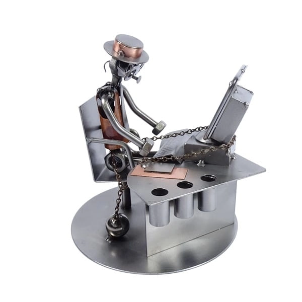 Metalowa figurka Pracoholik