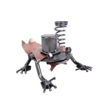 Metalowa figurka Żaba król