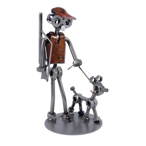 Metalowa figurka Myśliwy