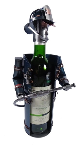 Metalowa figurka-Stojak nowojorski strażak