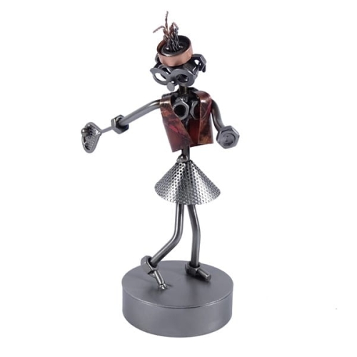 Metalowa figurka Tenisistka