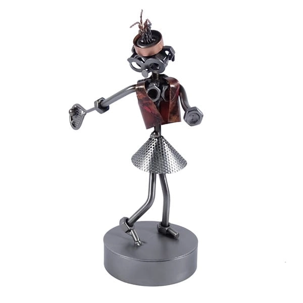 Metalowa figurka Tenisistka