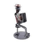 Metalowa figurka Akordeon