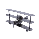 Metalowy model samolotu trójpłatowiec