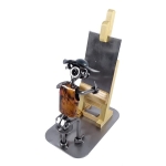 Metalowa figurka Malarz