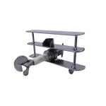 Metalowy model samolotu trójpłatowiec