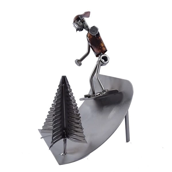 Metalowa figurka Snowboard