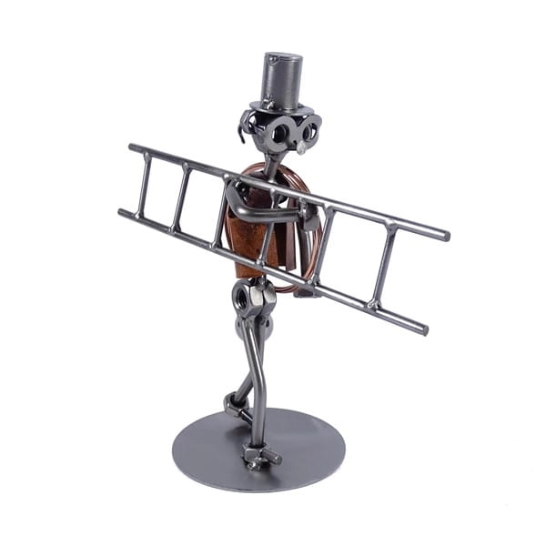 Metalowa figurka Kominiarz