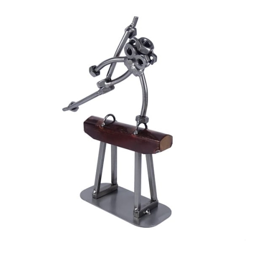 Metalowa figurka Skok przez kozła