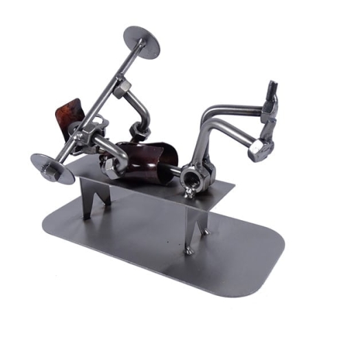 Metalowa figurka Kulturysta