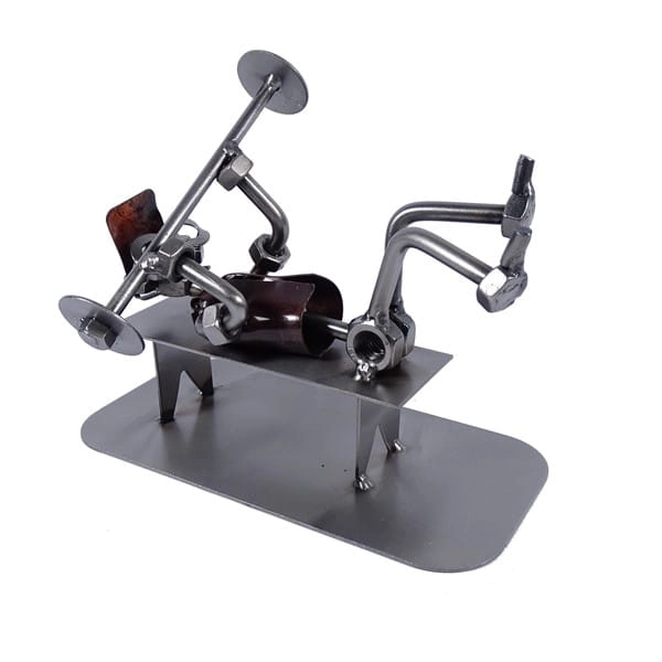 Metalowa figurka Kulturysta