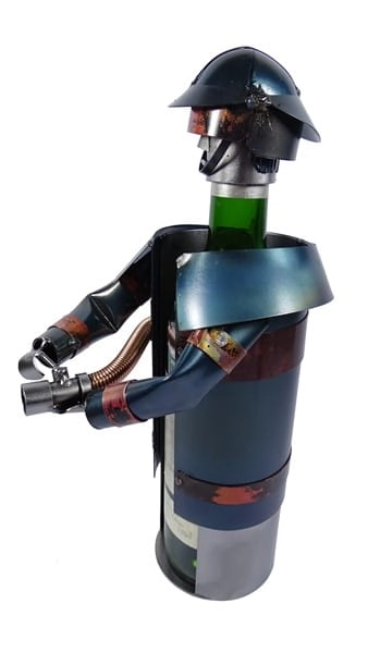 Metalowa figurka-Stojak Strażak.